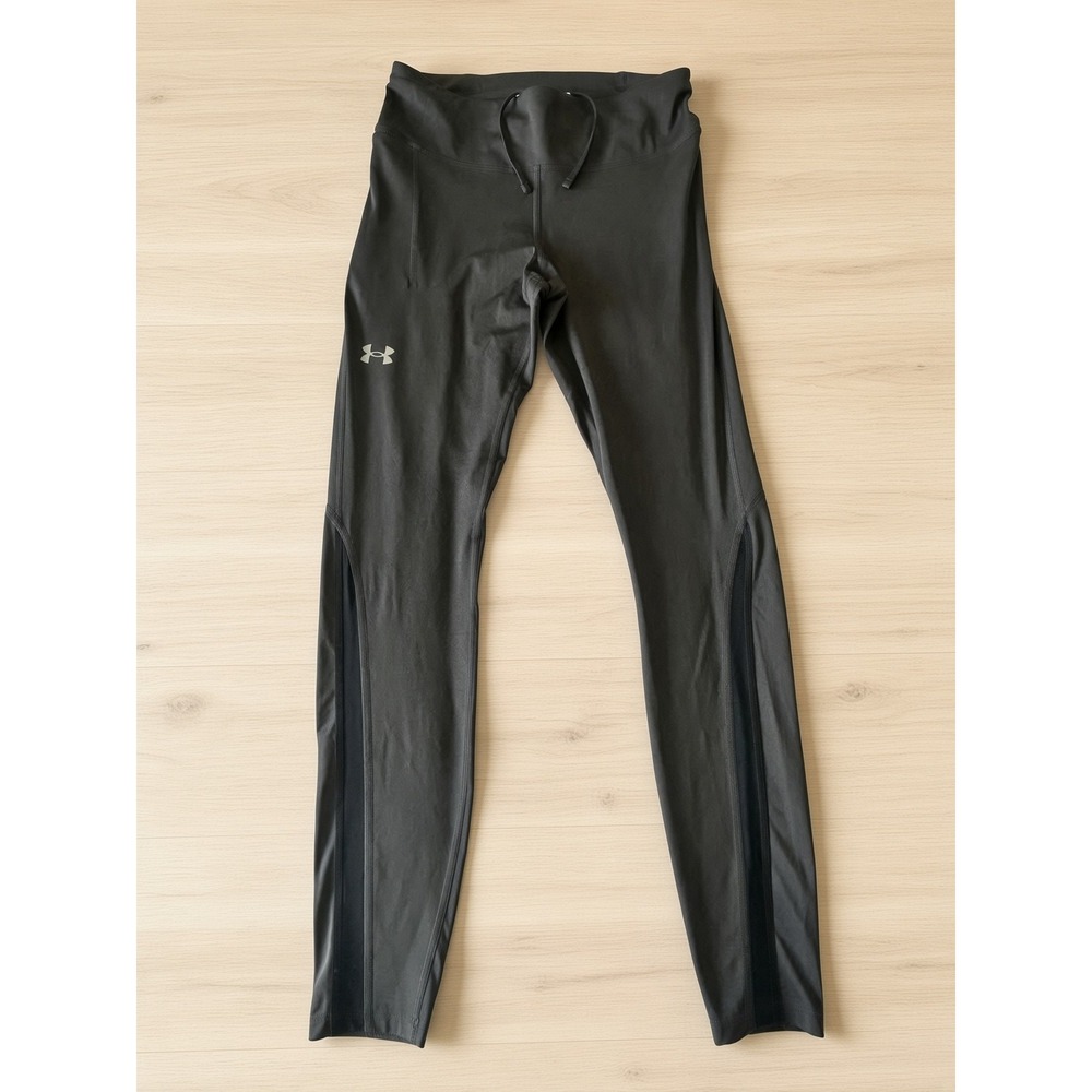Under Armour HeatGear Compression Leggings Women's M Dark Gray Drawstring